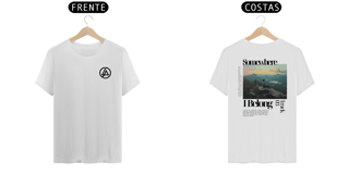 Nome do produto Camiseta Linkin Park Somewhere I Belong (Branca,  Frente e Costas)