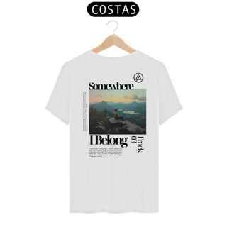 Nome do produto Camiseta Linkin Park Somewhere I Belong (Branca, Costas)