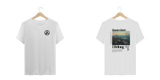 Nome do produto Camiseta Plus Size Linkin Park Somewhere I Belong (Branca, Frente & Costas)
