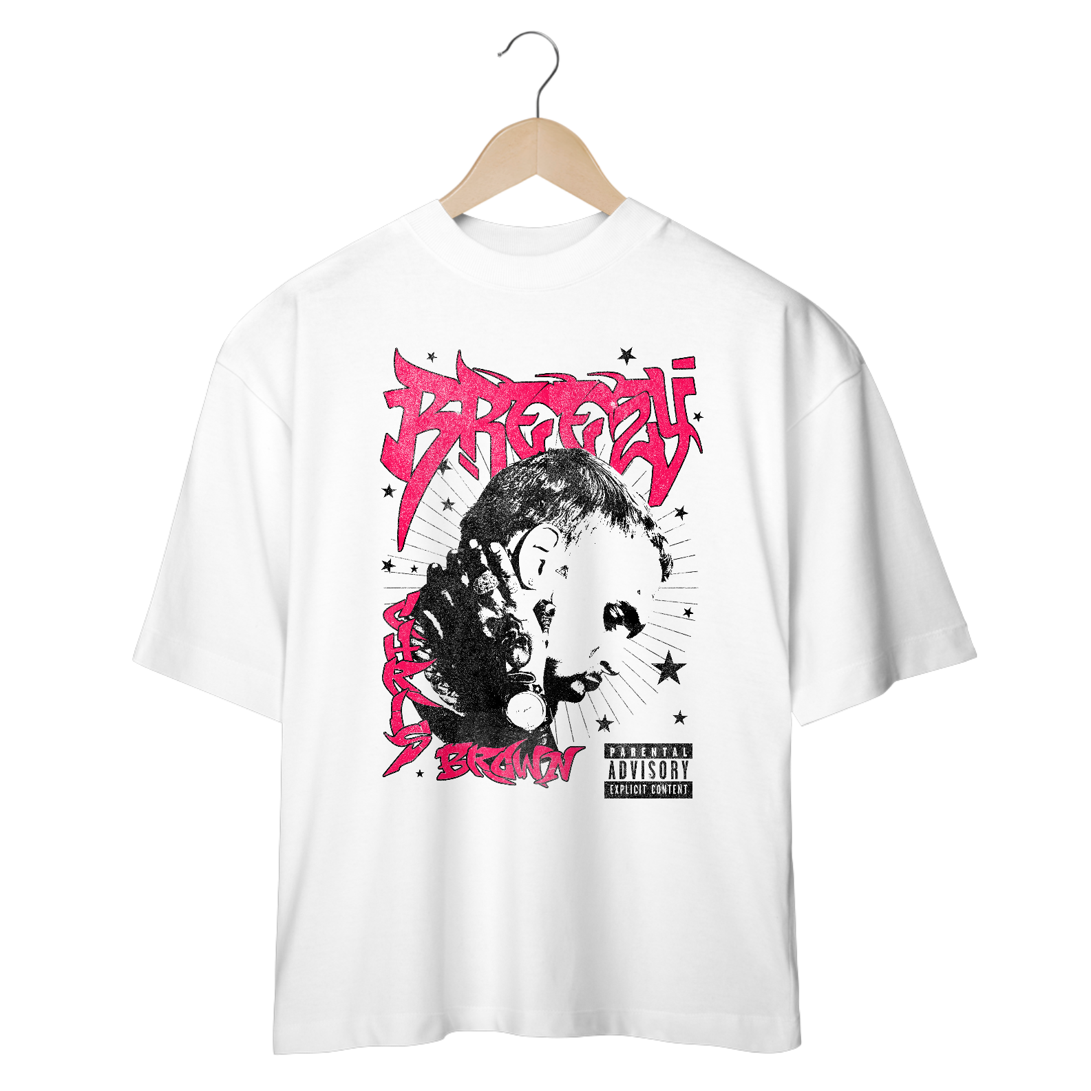 Camiseta Oversized Chris Brown Breezy