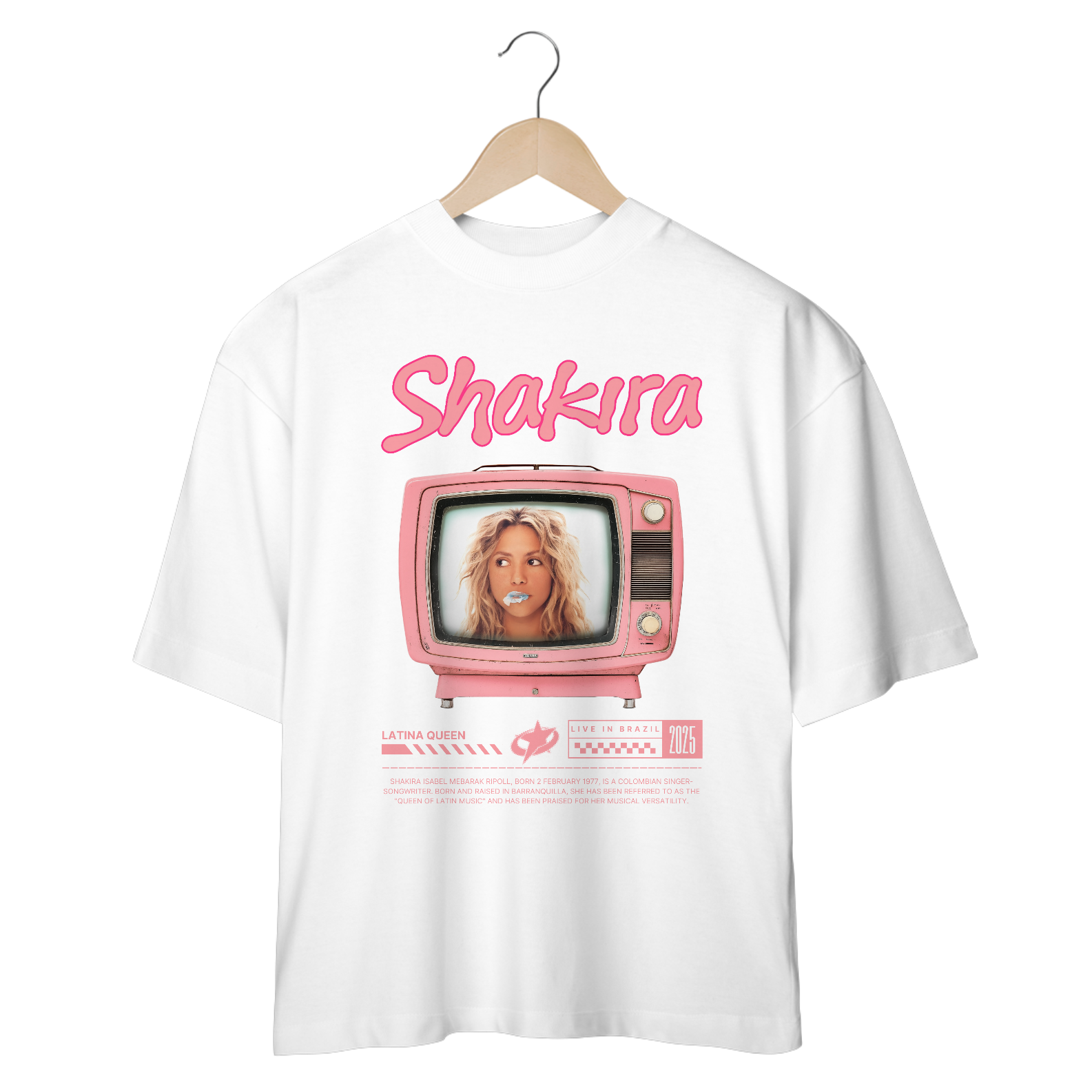 Camiseta Oversized Shakira