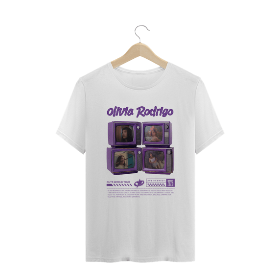 Camiseta Plus Size Olivia Rodrigo Guts Music Videos