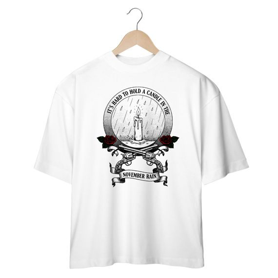 Camiseta Oversized Guns N' Roses November Rain