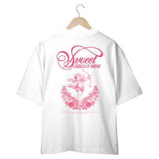 Nome do produto Camiseta Oversized Guns N' Roses Sweet Child O' Mine (Estampa nas Costas)