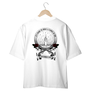 Nome do produto Camiseta Oversized Guns N' Roses November Rain (Estampa nas Costas)