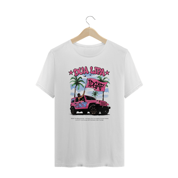 Camiseta Plus Size Dua Lipa IDGAF
