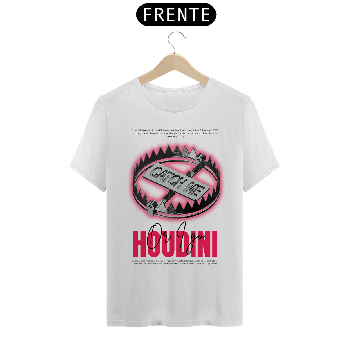 Nome do produto: Camiseta Dua Lipa Houdini