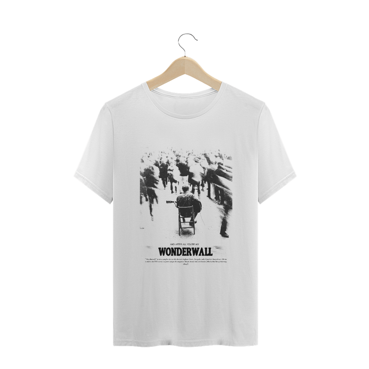 Nome do produto: Camiseta Plus Size Oasis Wonderwall 