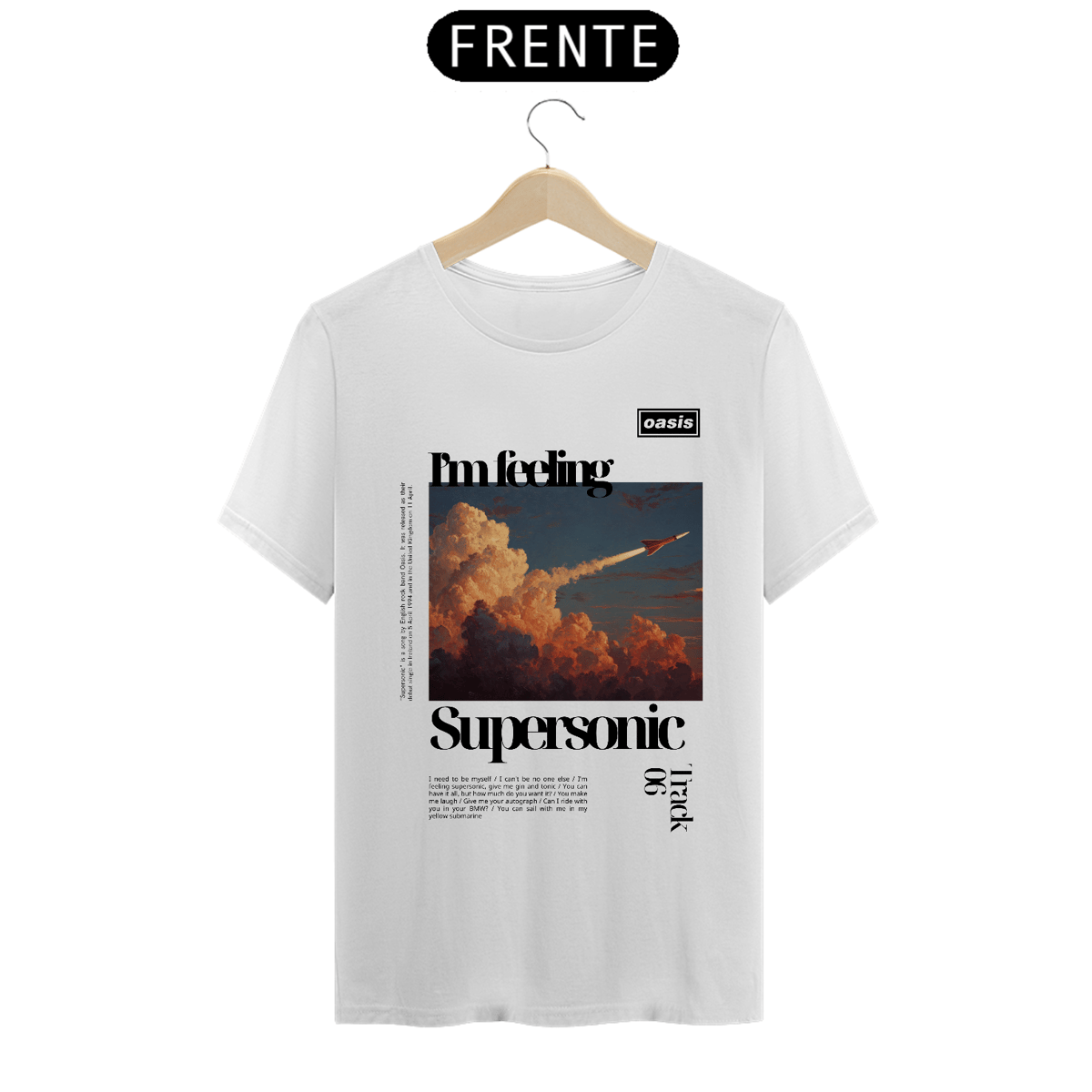Nome do produto: Camiseta Oasis Supersonic