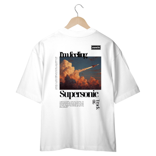 Nome do produto Camiseta Oversized Oasis Supersonic (Estampa nas Costas)