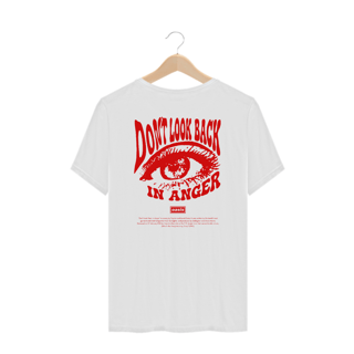 Nome do produto Camiseta Plus Size Oasis Don't Look Back in Anger (Estampa nas Costas)