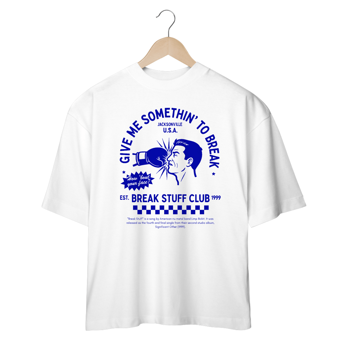 Nome do produto: Camiseta Oversized Limp Bizkit Break Stuff