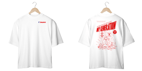 Camiseta Oversized Limp Bizkit my Generation (Estampa Frente e Costas)