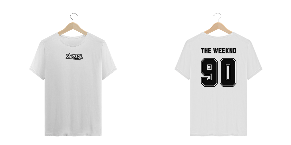 Nome do produto: Camiseta Plus Size The Weeknd Starboy (Estampa Frente e Costas)