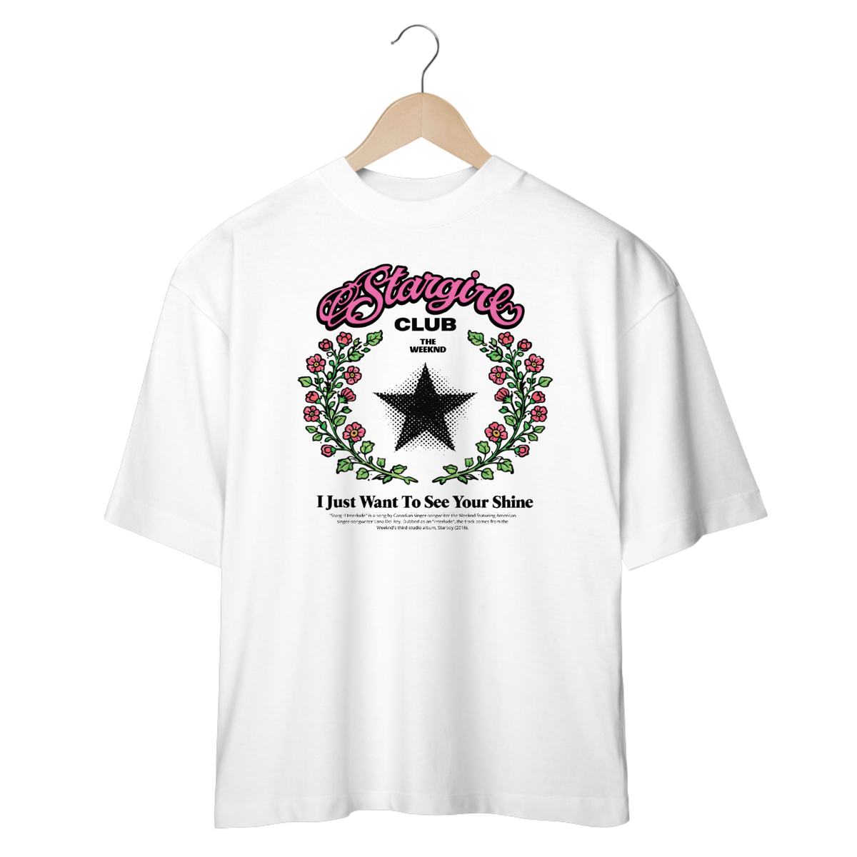Nome do produto: Camiseta Oversized The Weeknd Stargirl Interlude