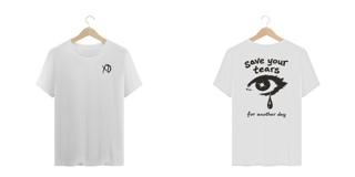 Nome do produto Camiseta Plus Size The Weeknd Save Your Tears (Estampa Frente e Costas)