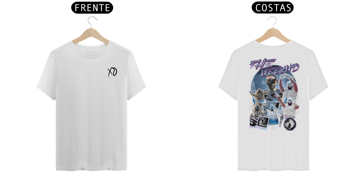 Nome do produto: Camiseta The Weeknd (Estampa Frente e Costas)