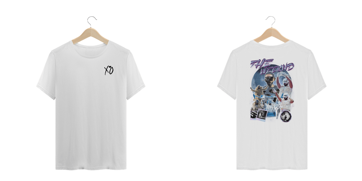 Nome do produto: Camiseta Plus Size The Weeknd (Estampa Frente e Costas)