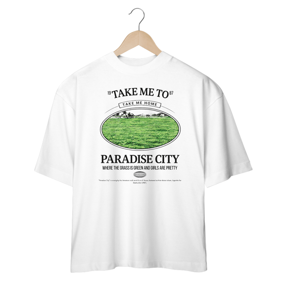 Camiseta Oversized Guns N' Roses Paradise City