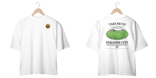 Nome do produto Camiseta Oversized Guns N' Roses Paradise City (Estampa Frente e Costas)