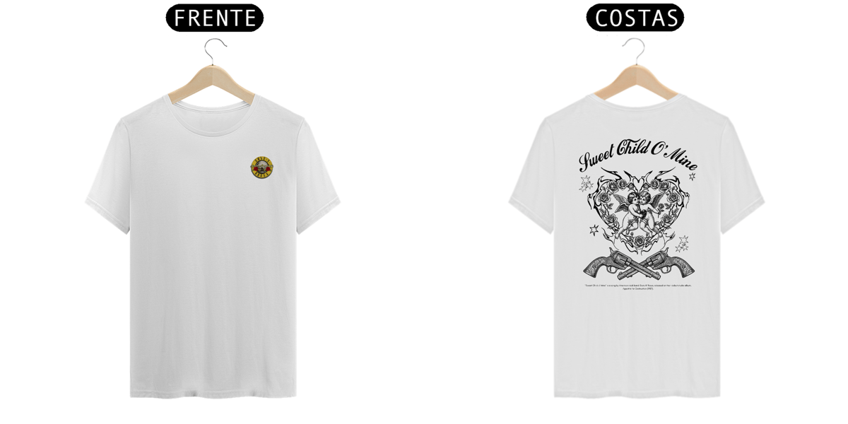 Nome do produto: Camiseta Guns N\' Roses Sweet Child O\' Mine V2 (Estampa Frente e Costas)