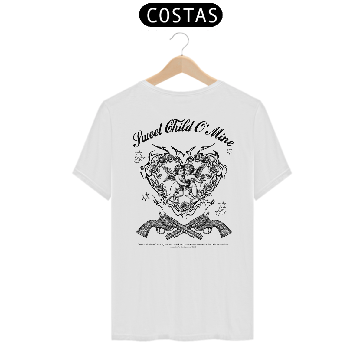 Nome do produto: Camiseta Guns N\' Roses Sweet Child O\' Mine V2 (Estampa nas Costas)
