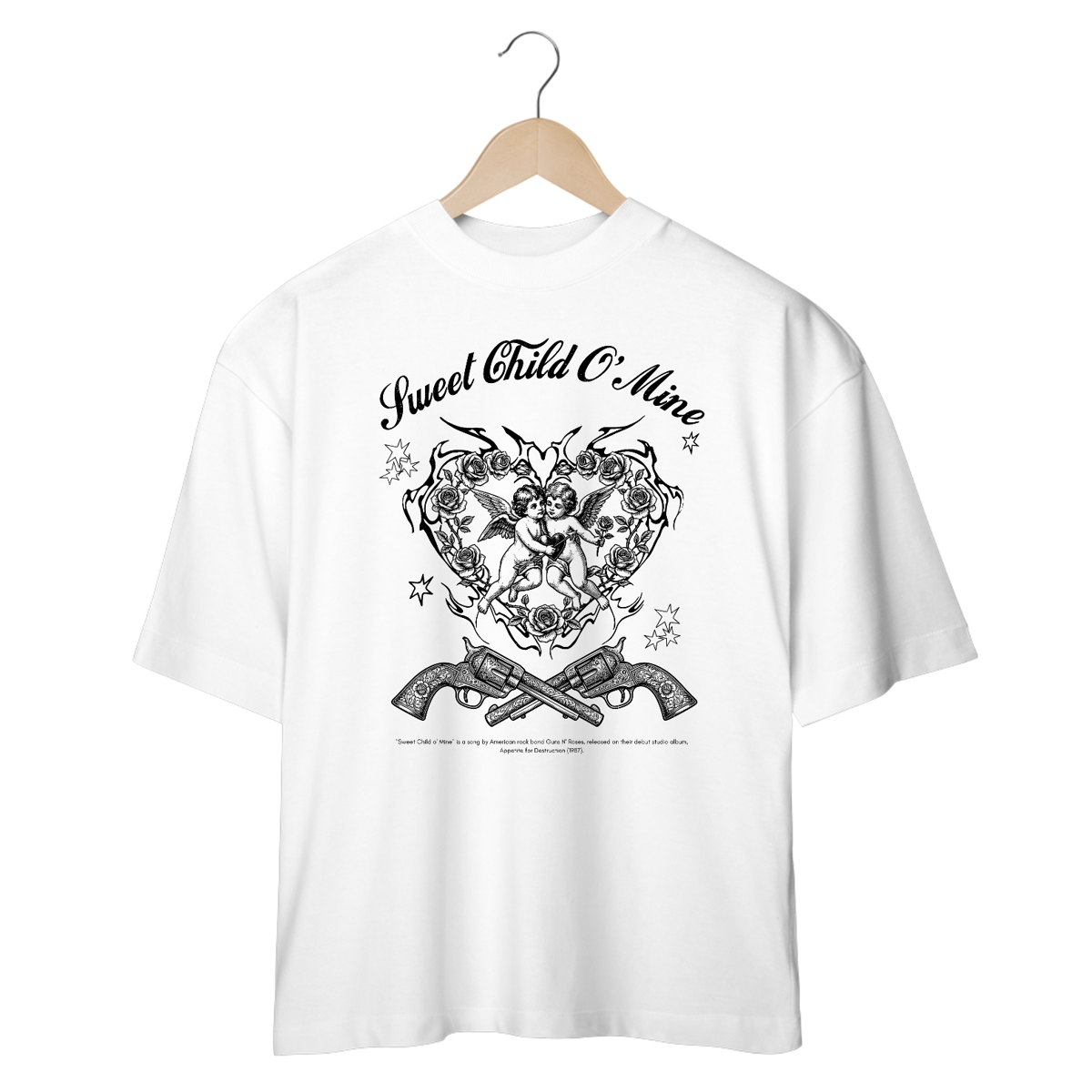 Nome do produto: Camiseta Oversized Guns N\' Roses Sweet Child O\' Mine V2 