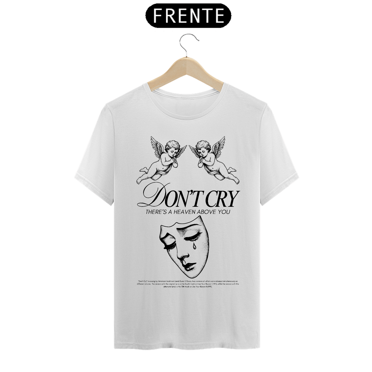 Nome do produto: Camiseta Guns N\' Roses Don\'t Cry 