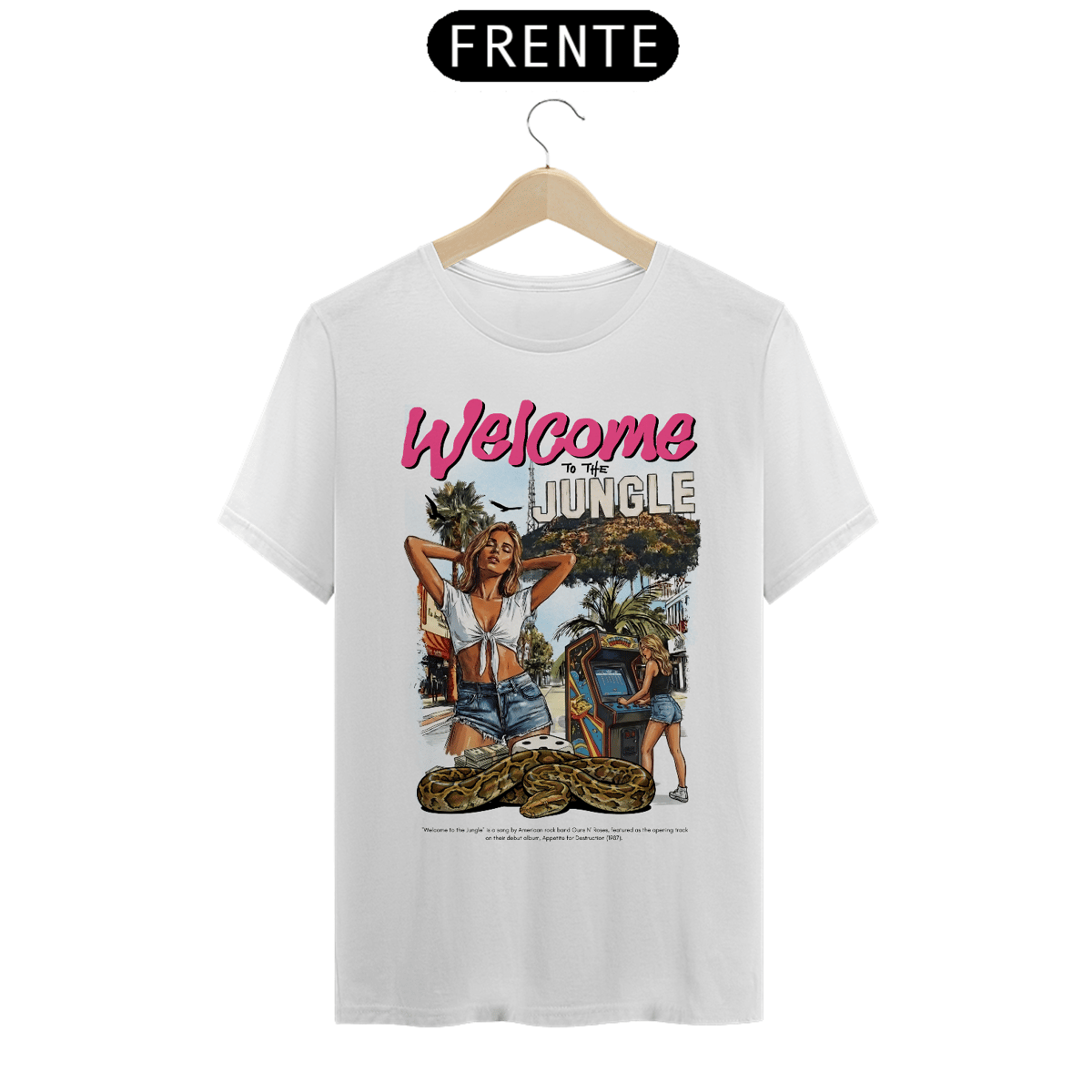 Nome do produto: Camiseta Guns N\' Roses Welcome to the Jungle V2