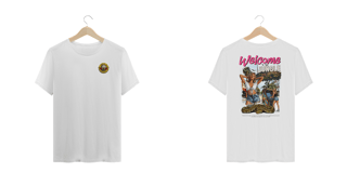 Nome do produto Camiseta Plus Size Guns N' Roses Welcome to the Jungle V2 (Estampa Frente e Costas)