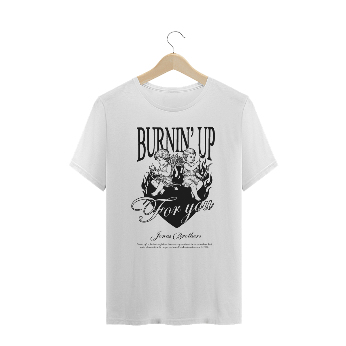 Nome do produto: Camiseta Plus Size Jonas Brothers Burnin\' Up