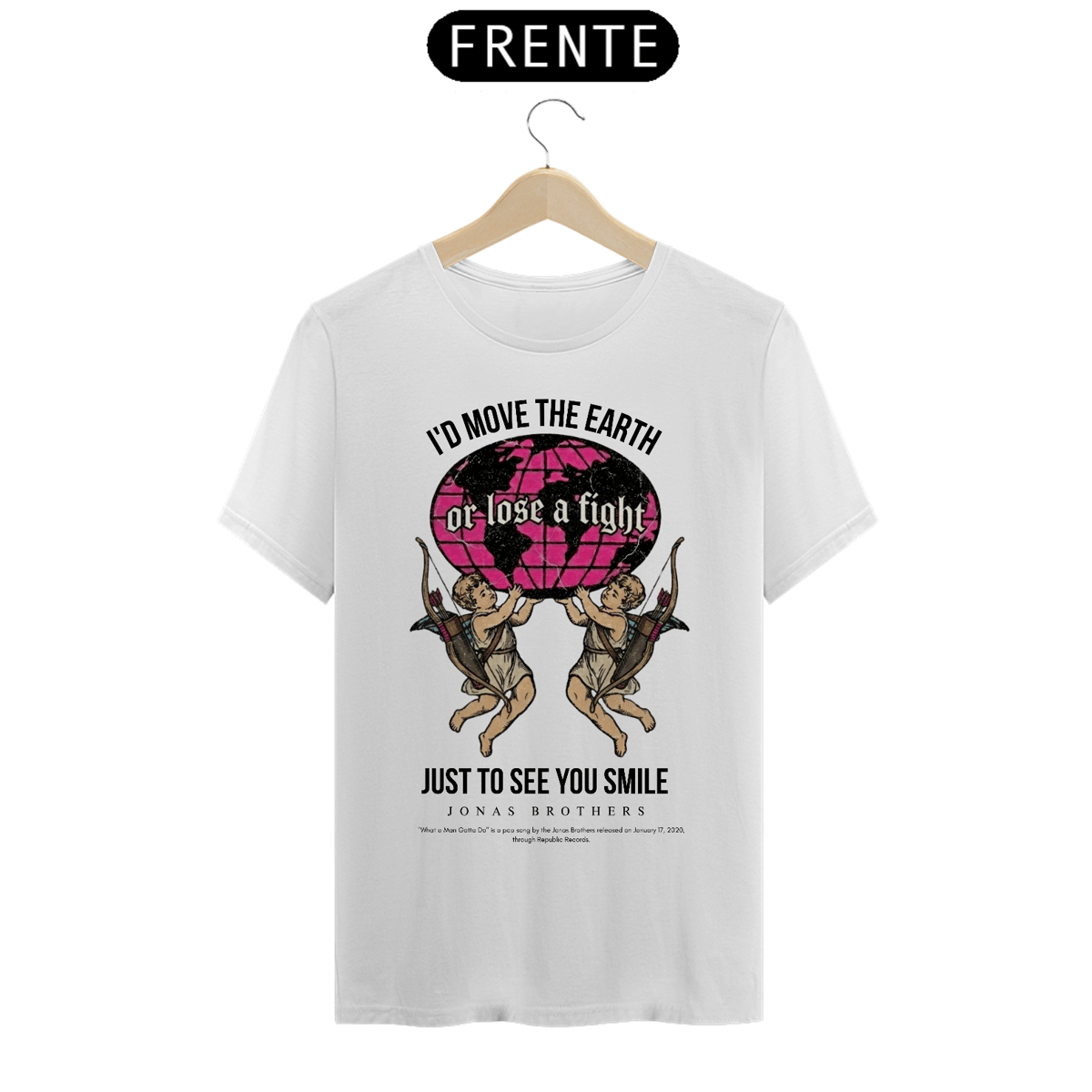 Nome do produto: Camiseta Jonas Brothers What a Man Gotta Do V2