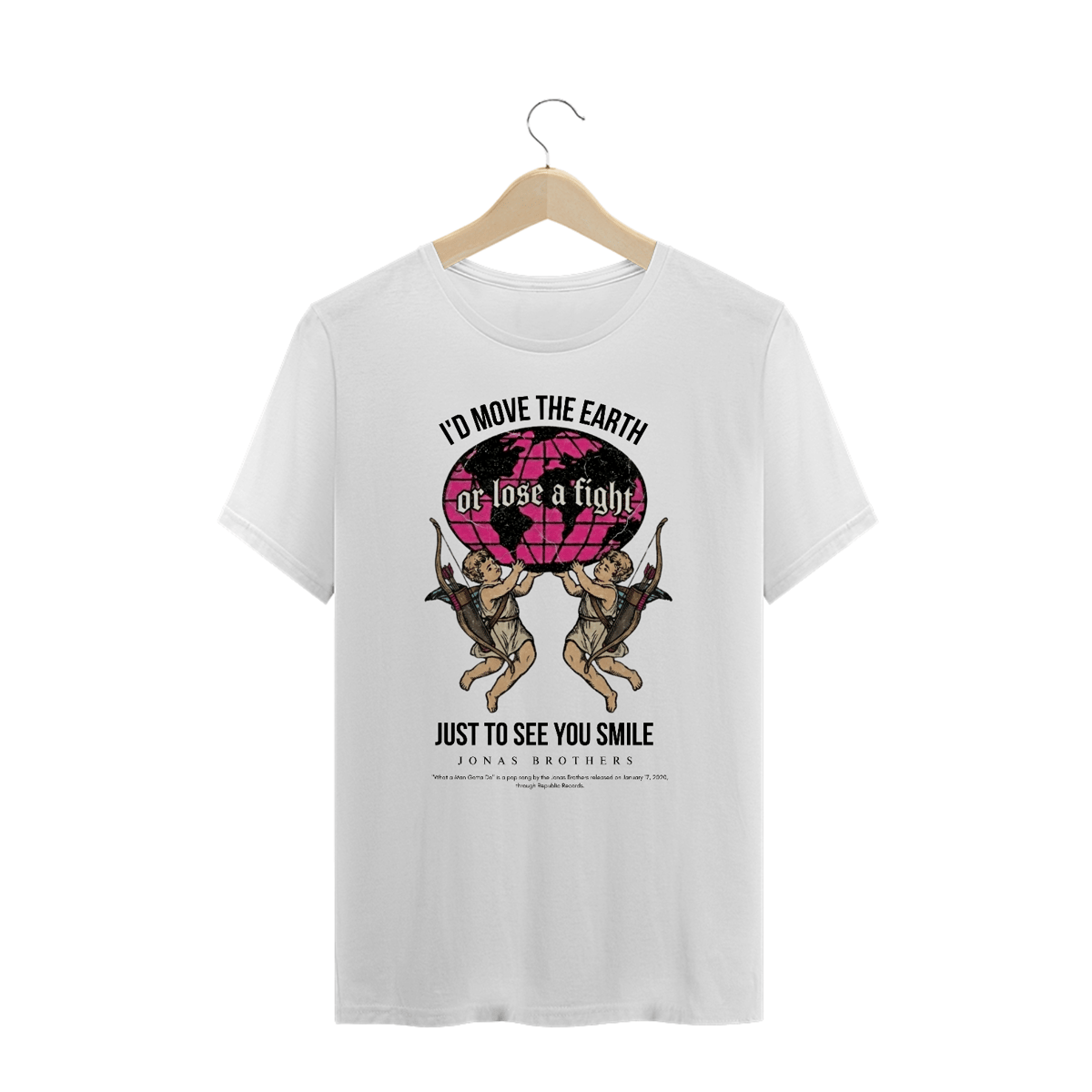 Nome do produto: Camiseta Plus Size Jonas Brothers What a Man Gotta Do V2