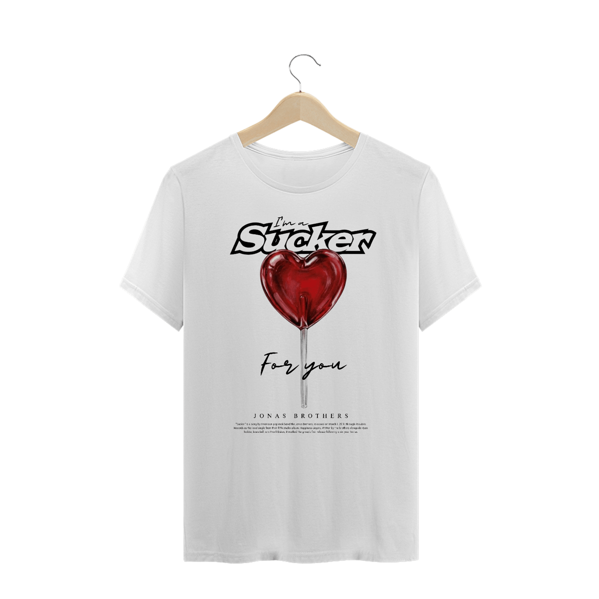 Nome do produto: Camiseta Plus Size Jonas Brothers Sucker