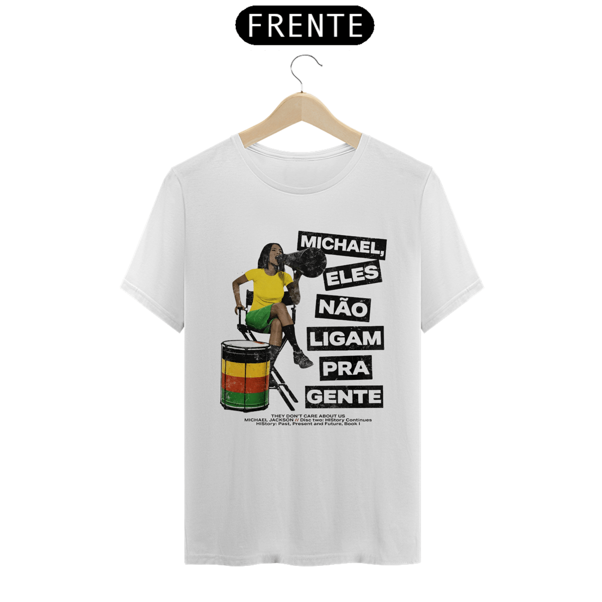 Nome do produto: Camiseta Michael Jackson They Don\'t Care About Us