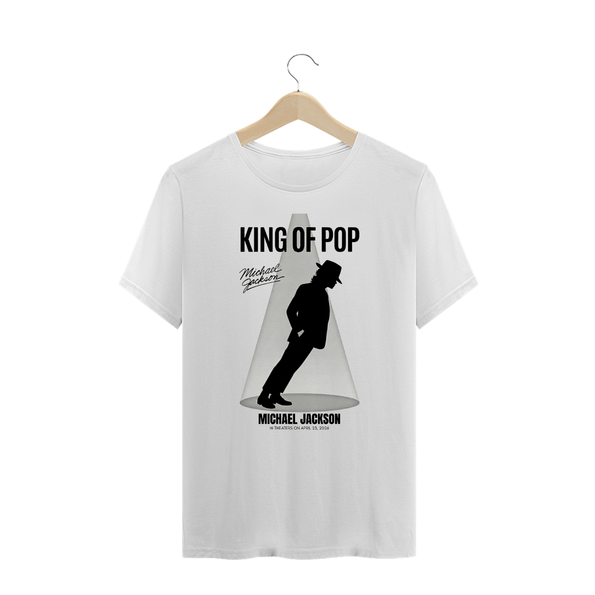 Nome do produto: Camiseta Plus Size Michael Jackson King Of Pop