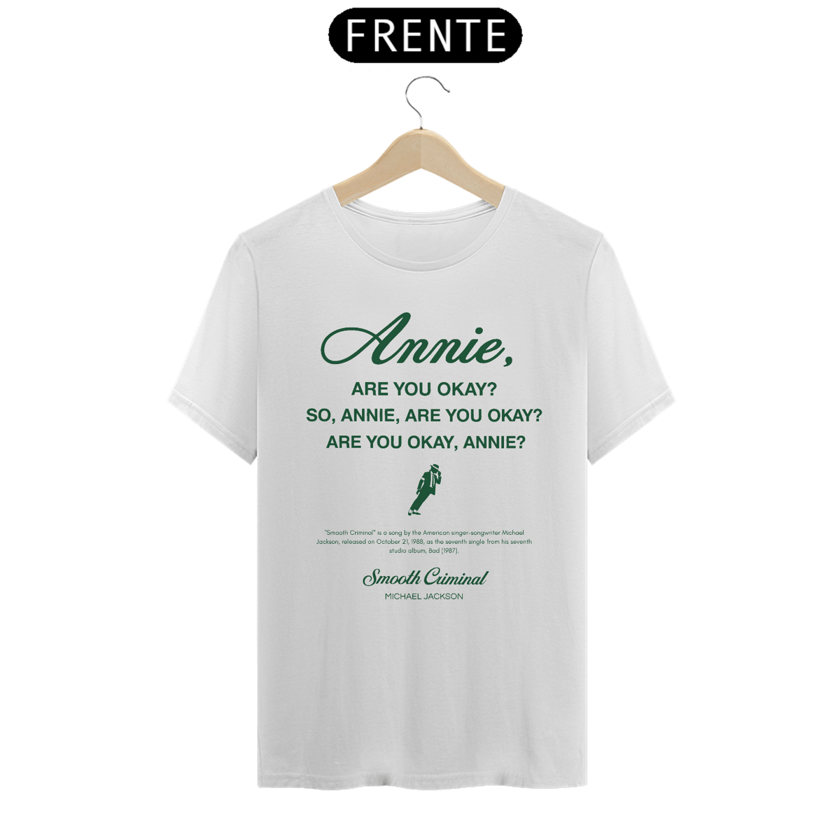 Nome do produto: Camiseta Michael Jackson Smooth Criminal