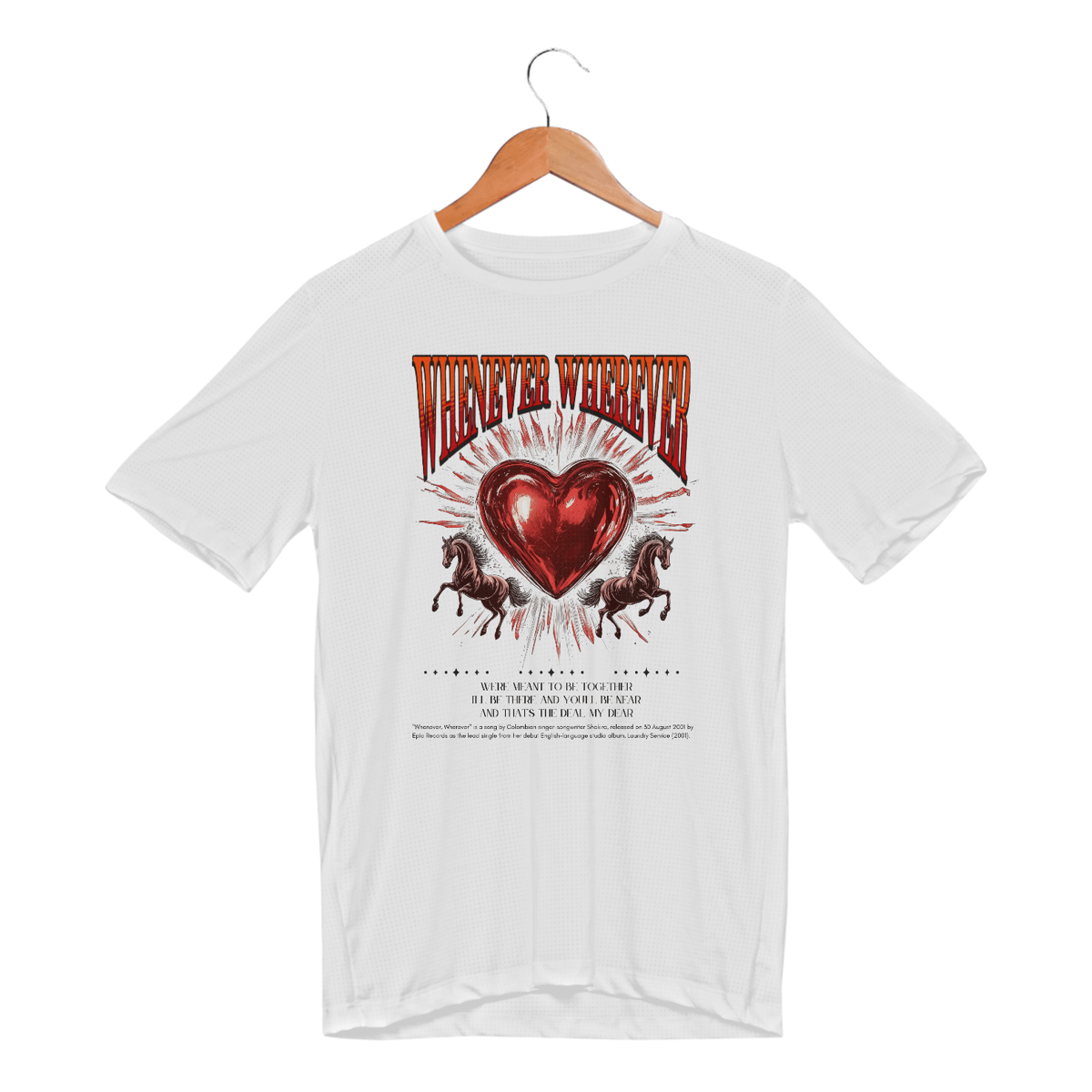 Nome do produto: Camiseta com proteção UV Shakira Whenever, Wherever