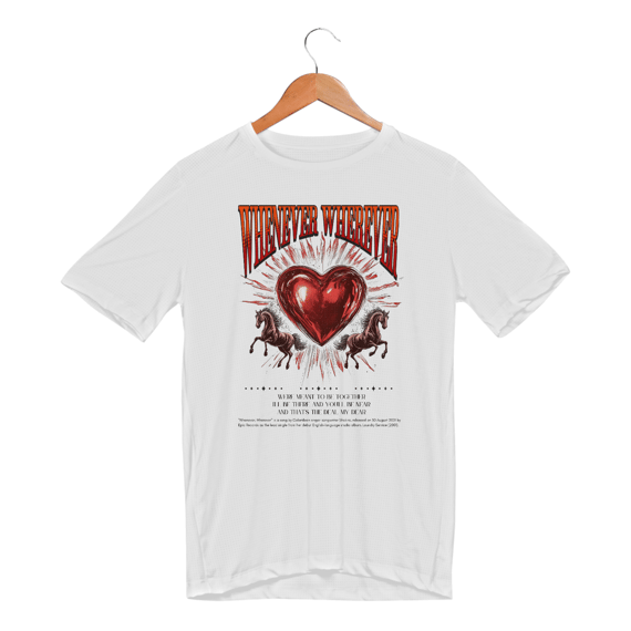 Camiseta com proteção UV Shakira Whenever, Wherever