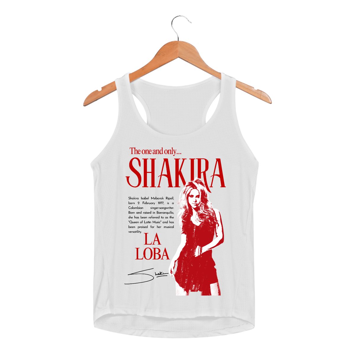 Nome do produto: Regata Feminina com proteção UV Shakira The One and Only