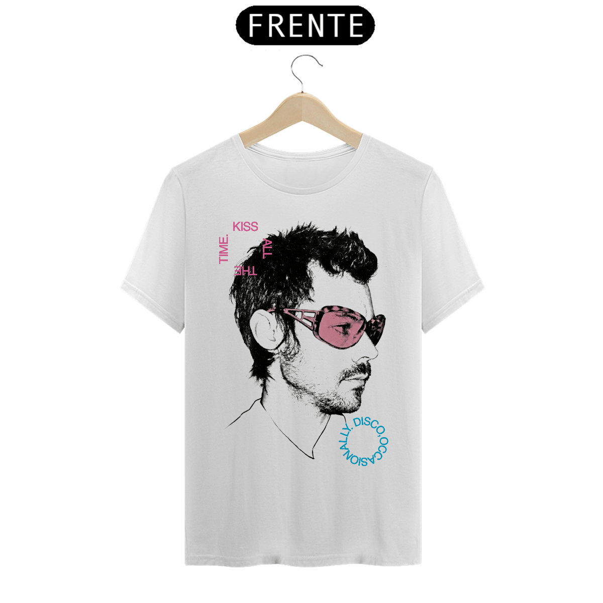 Nome do produto: Camiseta Harry Styles Kiss All the Time. Disco, Occasionally.