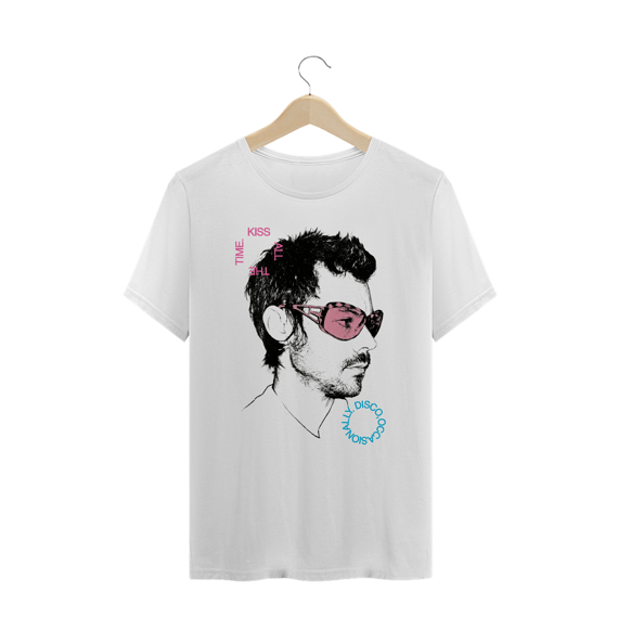 Camiseta Plus Size Harry Styles Kiss All the Time. Disco, Occasionally.