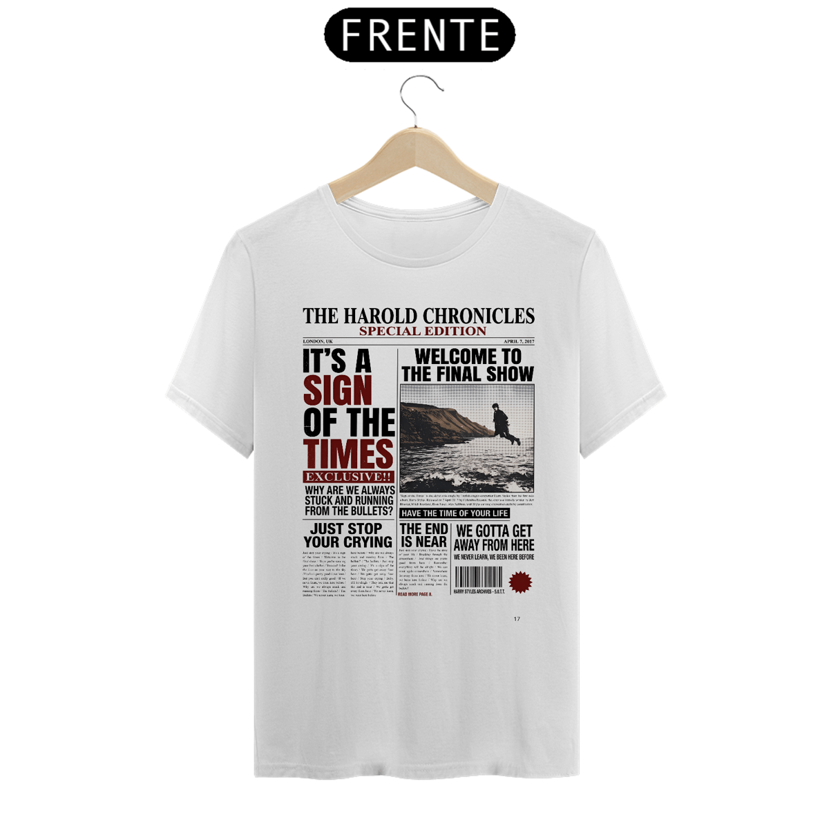 Nome do produto: Camiseta Harry Styles Sign of The Times V2