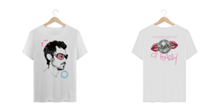 Nome do produto Camiseta Plus Size  Harry Styles Kiss All the Time. Disco, Occasionally (estampa Frente & Costas)