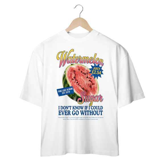 Camiseta Oversized Harry Styles Watermelon Sugar 