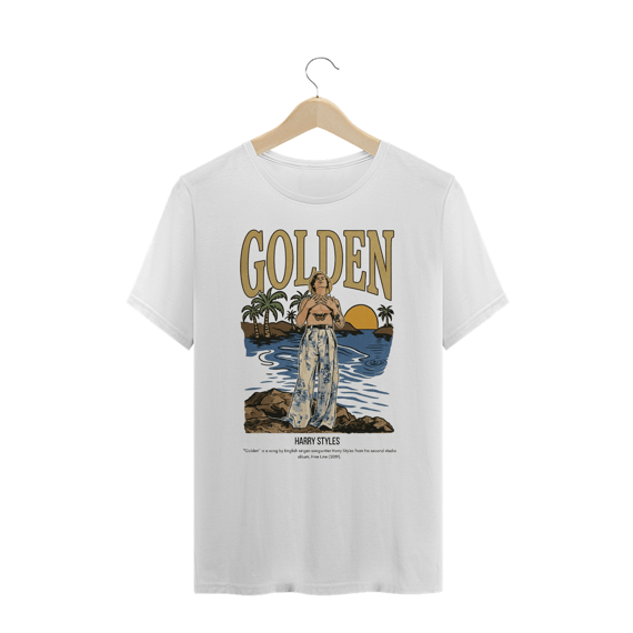 Camiseta Plus Size Harry Styles Golden