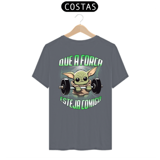 Nome do produto Camiseta Que a Força Esteja Comigo (Estampa nas Costas)