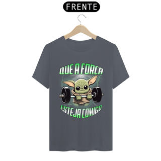 Nome do produto Camiseta Que a Força Esteja Comigo (Estampa na Frente)