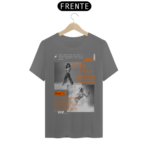 Camiseta Estonada Katy Perry Woman's World