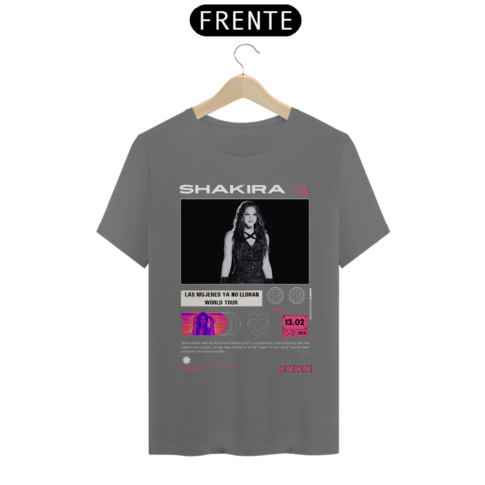 Camiseta Estonada Shakira São Paulo 13.02